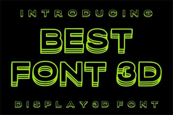 Best Font 3D: A Modern Display Typeface for Impactful Designs