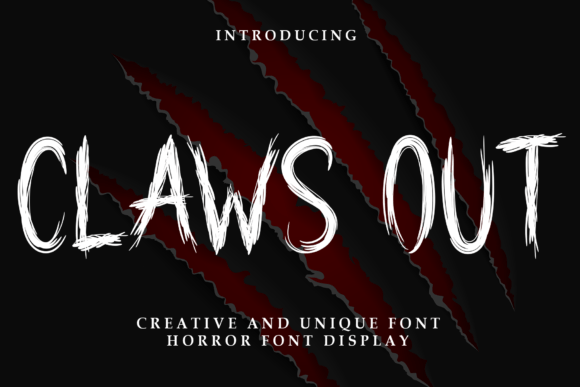 Claws Out: A Playful Typeface for Bold Designs