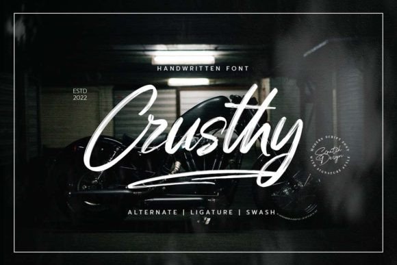 Crusthy Font: A Modern Handwritten Typeface with Authentic Texture