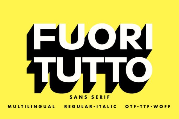Fuori Tutto: The Modern Typeface for Clean, Impactful Design