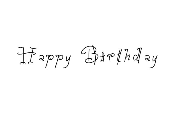 Happy Birthday Font: A Handwritten Typeface for Authentic Projects
