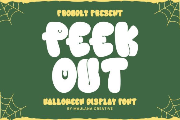 Peek Out Font: A Playful Touch for Youthful Designs