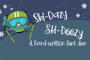 PN Ski-Doozy & Ski-Dazy: A Hand-Written Font Duo for Dynamic Design