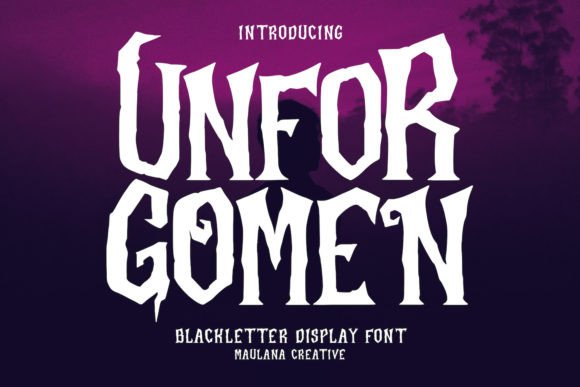 Unforgomen Blackletter Display Font: A Modern Gothic Masterpiece